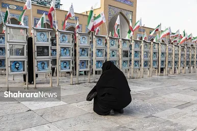 آیین چراغ برات در آرامگاه خواجه ربیع