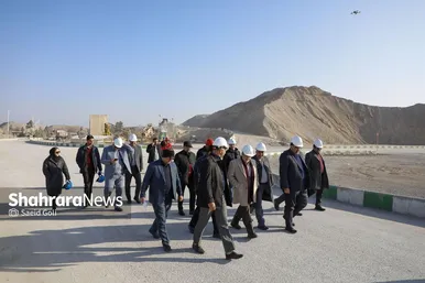 گزارش تصویری | بازدید شهردار مشهد از کارخانه‌های تولید آسفالت و بتن شهید مجیدی و پروژه احداث دوربرگردان غیرهم‌سطح شرقی ابوطالب