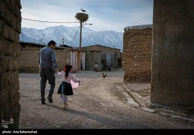 ایران زیباست | همزیستی لک لک‌ها در روستای کپر جودکی بروجرد با مردم روستا