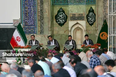ترتیل خوانی قرآن کریم در مسجد گوهرشاد حرم مطهر رضوی