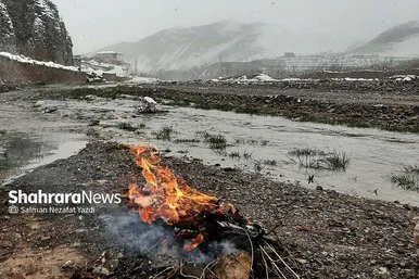 طبیعت زمستانی روستای آبقد
