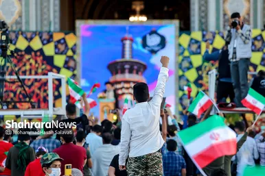سخنرانی رئیس جمهور منتخب در حرم مطهر رضوی