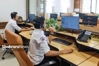 رفع مشکل فیبرنوری آسیب دیده اورژانس مشهد تا ساعت ۳ بامداد | «۱۱۵» زیر تیغ بیل مکانیکی