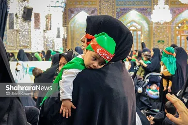 گزارش تصویری | مراسم شیرخوارگان حسینی در حرم مطهر رضوی برگزار شد