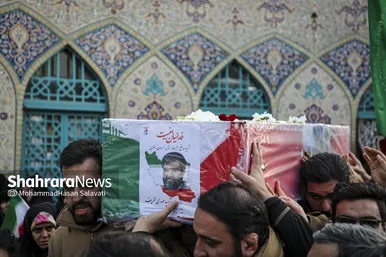 گزارش تصویری | مراسم تشییع پیکر مطهر شهید مدافع امنیت «مهدی ظریف» در مشهد ۲