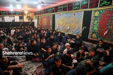 آیین سینی گردانی حضرت قاسم علیه السلام در شب هشتم محرم