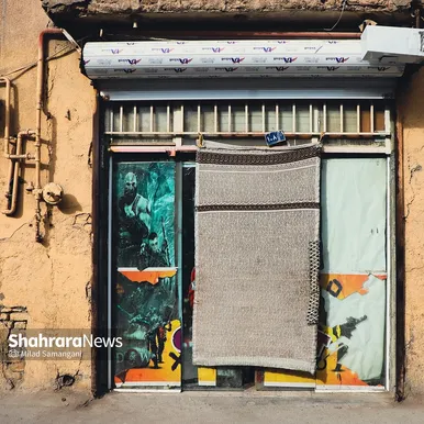 نشسته‌ام به در نگاه می‌کنم