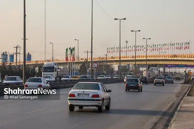 تصاویری از تقاطع غیر هم‌‌سطح پیامبر اعظم (ص) مشهد