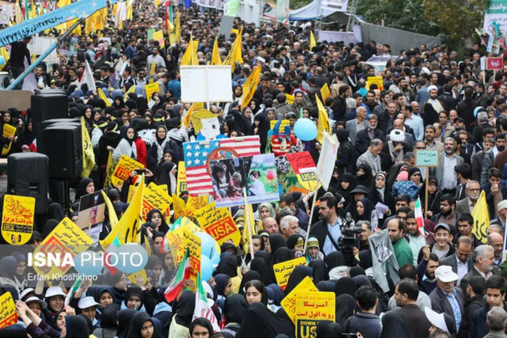 قطعنامه پایانی راهپیمایی ۱۳ آبان قرائت شد + ویدئو