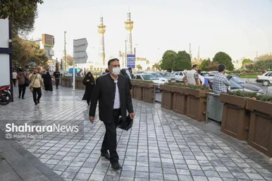 گزارش تصویری | آلودگی هوا،در کف خیابان های مشهد