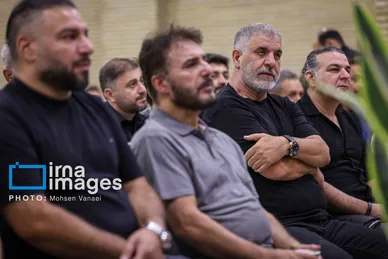 عکس‌هایی از مراسم ترحیم شهید «علیرضا تنابنده» برادرزاده محسن تنابنده