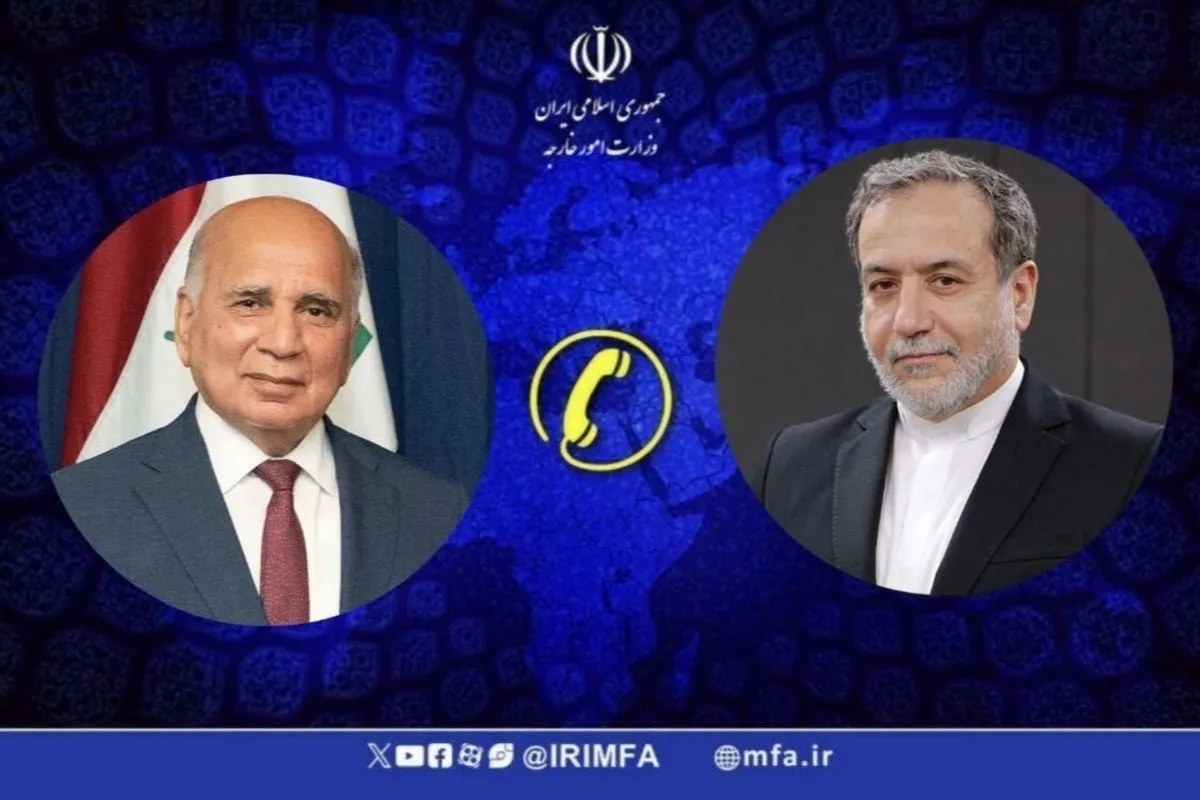 عراقچی درباره مرزها با وزیر خارجه عراق گفت‌وگو کرد