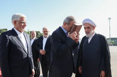 عکس های عزیمت مسعود پزشکیان به سفر نیویورک