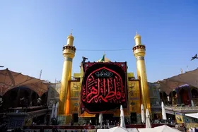 ویدئو| سیاه&zwnj;پوشی حرم مطهر امیرالمومنین(ع)