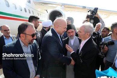 افتتاح فرودگاه گناباد با حضور رئیس مجلس و وزیر راه
