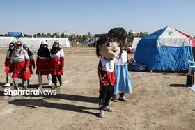ویدئو | روایتی متفاوت از مانور امداد و نجات هلال&zwnj;احمر| مانوری برای شادی کودکان