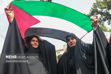 عکس‌هایی از مراسم تشییع پیکر شهید اسماعیل هنیه در تهران- ۲