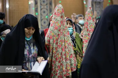 مراسم تحویل سال ۱۴۰۱ در حرم مطهر رضوی