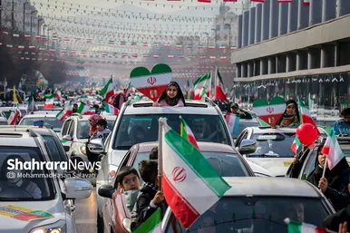 راهپیمایی خودرویی ۲۲ بهمن در مشهد - ۲