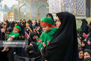 گزارش تصویری | مراسم شیرخوارگان حسینی در حرم مطهر رضوی برگزار شد