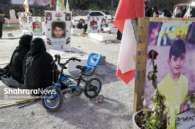 گزارش تصویری | گلزار شهدای میناب در آخرین جمعه ماه فروردین