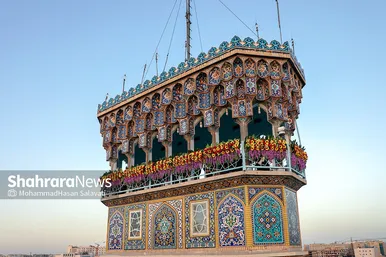 آیین نقاره نوازی حرم مطهر رضوی در آستانه میلاد امام رضا(ع)