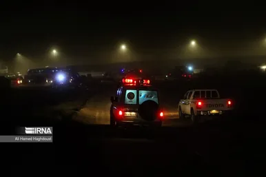 عکس‌هایی از جستجو در نزدیکی منطقه حادثه بالگرد حامل رئیس جمهور