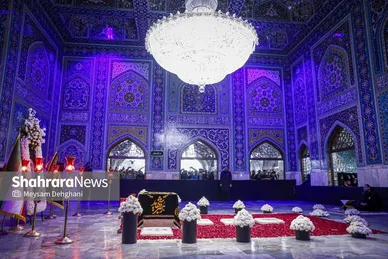 گزارش تصویری | مزار مطهر رهبر شهید انقلاب اسلامی در رواق دارالذکر حرم مطهر رضوی