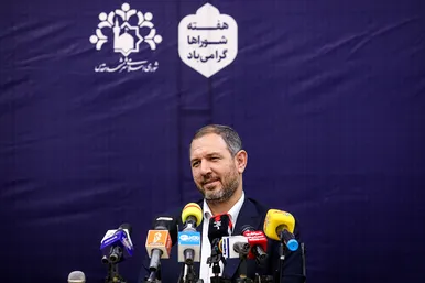 نشست خبری موسی الرضا حاجی بگلو سخنگوی شورای اسلامی شهر مشهد