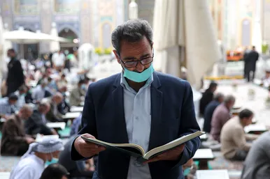 ترتیل خوانی قرآن کریم در مسجد گوهرشاد حرم مطهر رضوی
