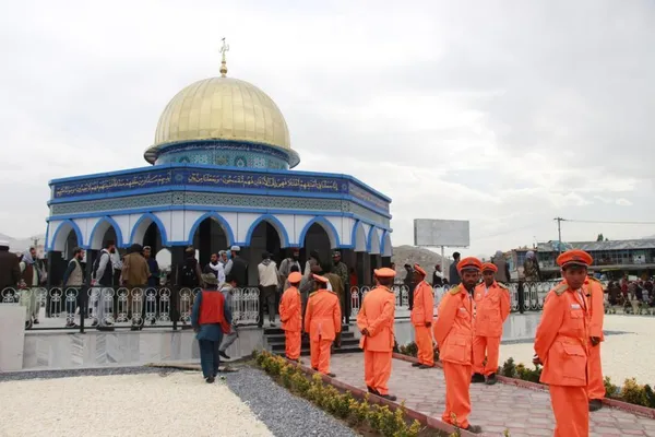 از نماد «بیت‌المقدس» در قلب کابل رونمایی شد + عکس و فیلم