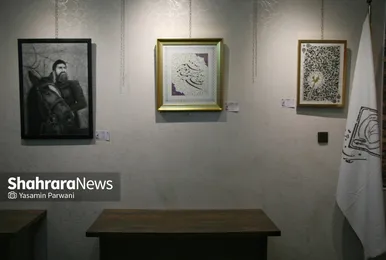 عکس‌هایی از نمایشگاه مشترک هنرمندان افغانستانی و ایرانی در مشهد