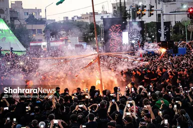 خیمه سوزان عصر عاشورا در مشهد