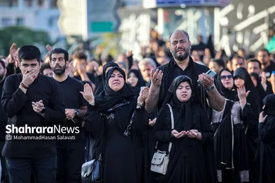 تصاویری از آئین خیمه سوزان عصر عاشورا در مشهد