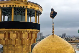 مشهد الرضا (ع) سیاه پوش عزای حسینی شد