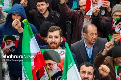 گزارش تصویری | راهپیمایی مردم مشهد در یوم الله ۲۲ بهمن ۲