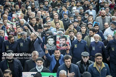 گزارش تصویری | مراسم تشییع پیکر مطهر شهید مدافع امنیت «مهدی ظریف» در مشهد ۲