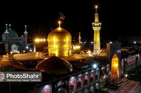 آیین خطبه&zwnj;خوانی شب شهادت امام رضا (ع) در حرم مطهر رضوی برگزار شد