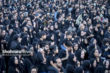 گزارش تصویری | مراسم خیمه سوزان عصر عاشورا در مشهد