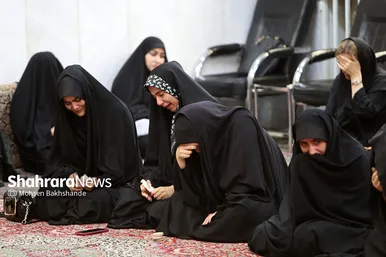مراسم تشییع حاج فضل‌الله برهانی در حرم مطهر رضوی
