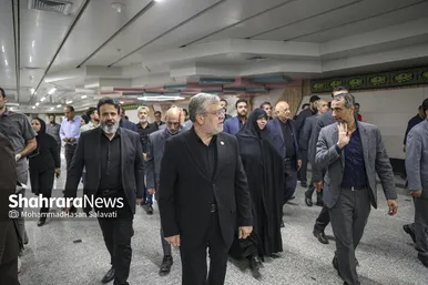 گزارش تصویری | آغاز بهره برداری از ایستگاه بسیج خط ۳ قطار شهری مشهد