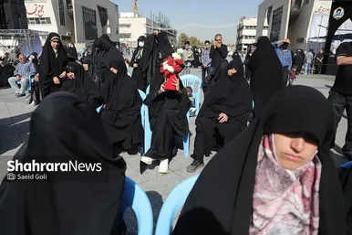 مراسم استقبال کاروان پیاده انصار الحسین (ع)