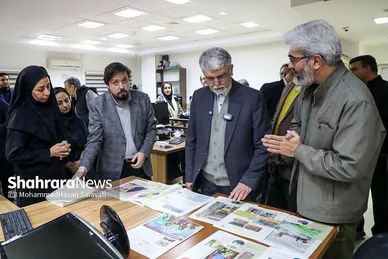 گزارش تصویری |  بازدید وزیر فرهنگ و ارشاد اسلامی از مؤسسه فرهنگی شهرآرا (۲۶ دی ۱۴۰۳)