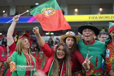 تماشاگران دیدار مراکش و پرتغال
