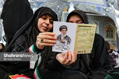 گزارش تصویری | مراسم چهلمین روز شهادت رهبر شهید انقلاب اسلامی در حرم مطهر رضوی