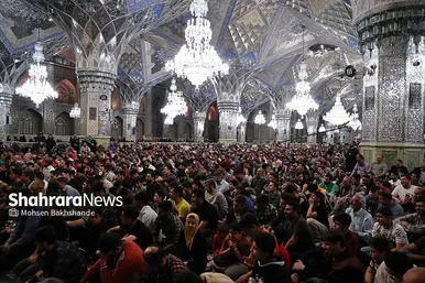 مراسم مناجات شب‌های ماه مبارک رمضان در حرم مطهر رضوی