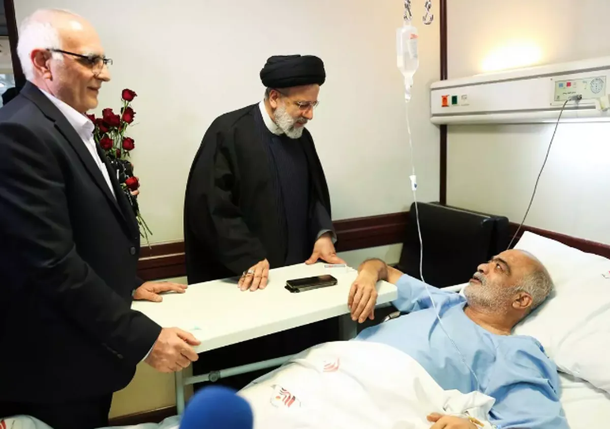 عیادت سرزده رئیسی از جانبازان دفاع مقدس