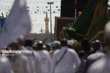 مراسم استقبال کاروان پیاده انصار الحسین (ع)