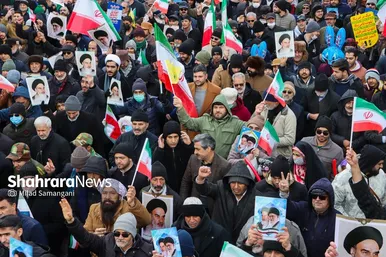 گزارش تصویری | راهپیمایی ۲۲ بهمن ۱۴۰۳ در مشهد