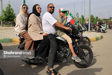 گزارش تصویری | رژه موتوری «جان‌فدا» در بلوار وکیل آباد مشهد برگزار شد